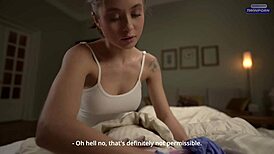 Slim busty nurse, ride that huge dick for emergency POV action now!