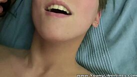 Young Libertines in an Amazing Bisexual Threesome! Olimpia Shines in Hairless Group Action!