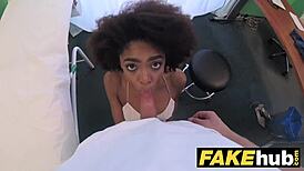 Eita, Esse Médico Falso de Hospital Furou Estudante Brasileira Ebony Sexy com Força!