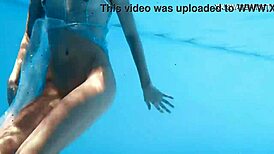 hey, watch ivi rein dive deep with underwater pool skills