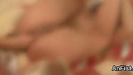 Slutty Lesbian Peaches Fist and Stretch Tight Anals