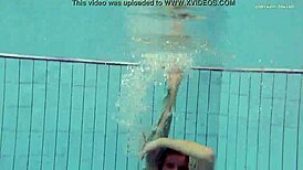 Tiny Nastya’s Tight Ass Stuns by the Pool