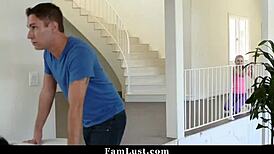 Wow, Cheating Housewife Bangs Stepson While Husband's Busy!