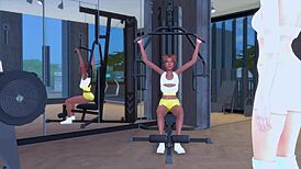 Lustful lesbian sluts got wild with dirty sex in the gym. Check this anime hentai preview!