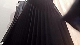 Italian Chubby Stepmom Drags You to Try Leather Outfits in Public