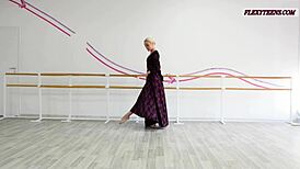 Anna Sigarga showcases unprecedented gymnastics routines in yoga and fitness