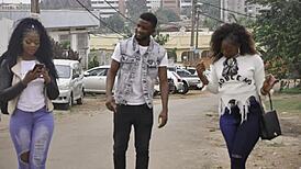 That ebony mother-in-law's big ass bent over tempts me