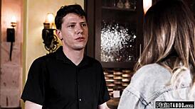 New foster teen eagerly sucks and rides her stepdaddy