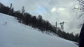 hot student sucks professor's monster cock after outdoor ski lesson