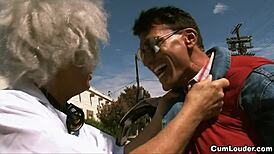 Wow! Amy Brooke Rides Hard in Fuck to the Future Parody with Insane Action!