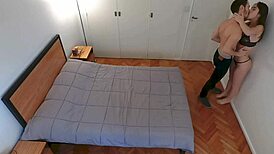 Cheating wife caught sneaking around hotel by amateur camera