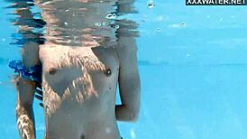 hey, watch ivi rein dive deep with underwater pool skills