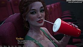 watch this 18yo redhead give public blowjob in cinema? creampie follows in hentai