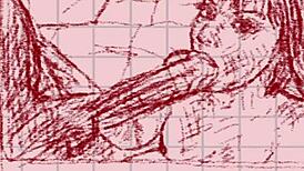 milf blows dark big dick in hentai drawing 😈