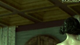 Dimitrescu, suck my big cock deepthroat.