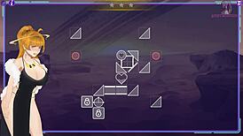 Milf hunter chases in anime game 😏