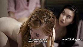 Step mom discovers I secretly sucked cock, punished with group spanking and lezdom by Kimmy Kimm, Madi Collins, Reagan Foxx.