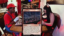 Jane plays magic 7 in lord of the rings cosplay