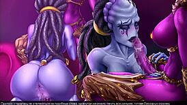 I play as a bound slut in anal fucking gameplay