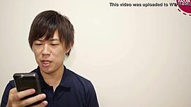 japanese gay boy kazuya in casual scene