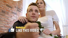 Magnificent Chick Picks Up Cash in Gym