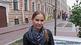 Babe slammed hard doggystyle in raw leaked sextape footage during casting