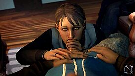 kate garcia cucks david with javier in twd parody blowjob