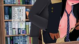 Netorare akiba features oral masturbation, blowjob fingering, and creampie in anime hentai