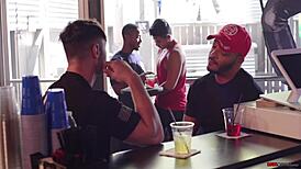 Watch gay firefighters michael boston and dillon diaz fucking in the club, wanna join the action?