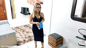 vagninho surprises his mother-in-law with anal creampie after masturbation