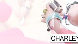 dildo cam captures a hot lesbian scene with oral, nipples, and pussy play.