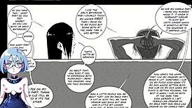 girls enjoy a fun night out together in anime style.