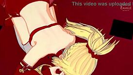 Mordred Pedragon from Fate Apocrypha masturbates you and lets you cum inside.