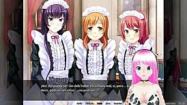 Otoko orgy unfolds in maid boy manor, blending anime hentai with group play.