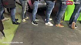 Busty Redhead Jerks Hard Cocks!