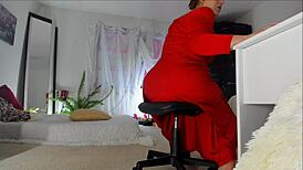 Naughty MILF Sonya teases with hairy upskirt