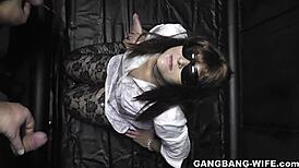 Wife Gets Pissed On by Multiple Men in Wild Scene