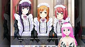 Otoko orgy unfolds in maid boy manor, blending anime hentai with group play.
