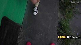 Latina Woman Caught Outdoors During Casting Interview