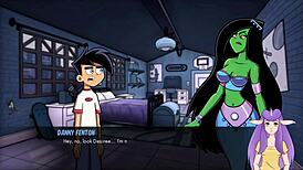 in danny phantom amity park redux part 17, things get steamy with goth milf