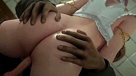 elise sleeps while i cum on her big tits