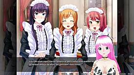 Otoko orgy unfolds in maid boy manor, blending anime hentai with group play.