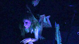 Carrie B's Intense Blacklight Fuck Fest with Face Fucking and Gagging