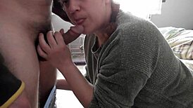 He Sucks Me Off and Drinks Cum from a Glass, Damn! 🍹