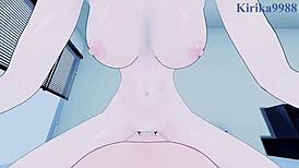 Momo Belia Deviluke et Riko Yuusaki intensément dans To Love Ru hentai