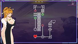 Milf hunter chases in anime game 😏