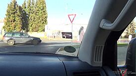 Gipsy queen hitches ride, bangs stranger in his van on wild trip