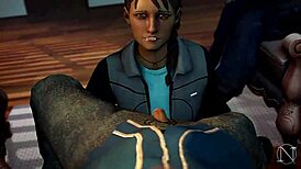 kate garcia cucks david with javier in twd parody blowjob