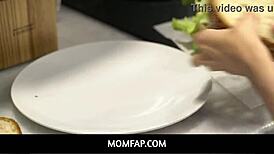 Momfap stars Freya Von Doom and Naudi Nala dress seductively for college party banging.