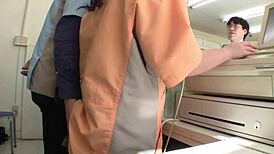 Japanese babe sucks cock for forgiveness in video